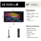 LG OLED Evo C6 42” 4K Smart TV – 2026