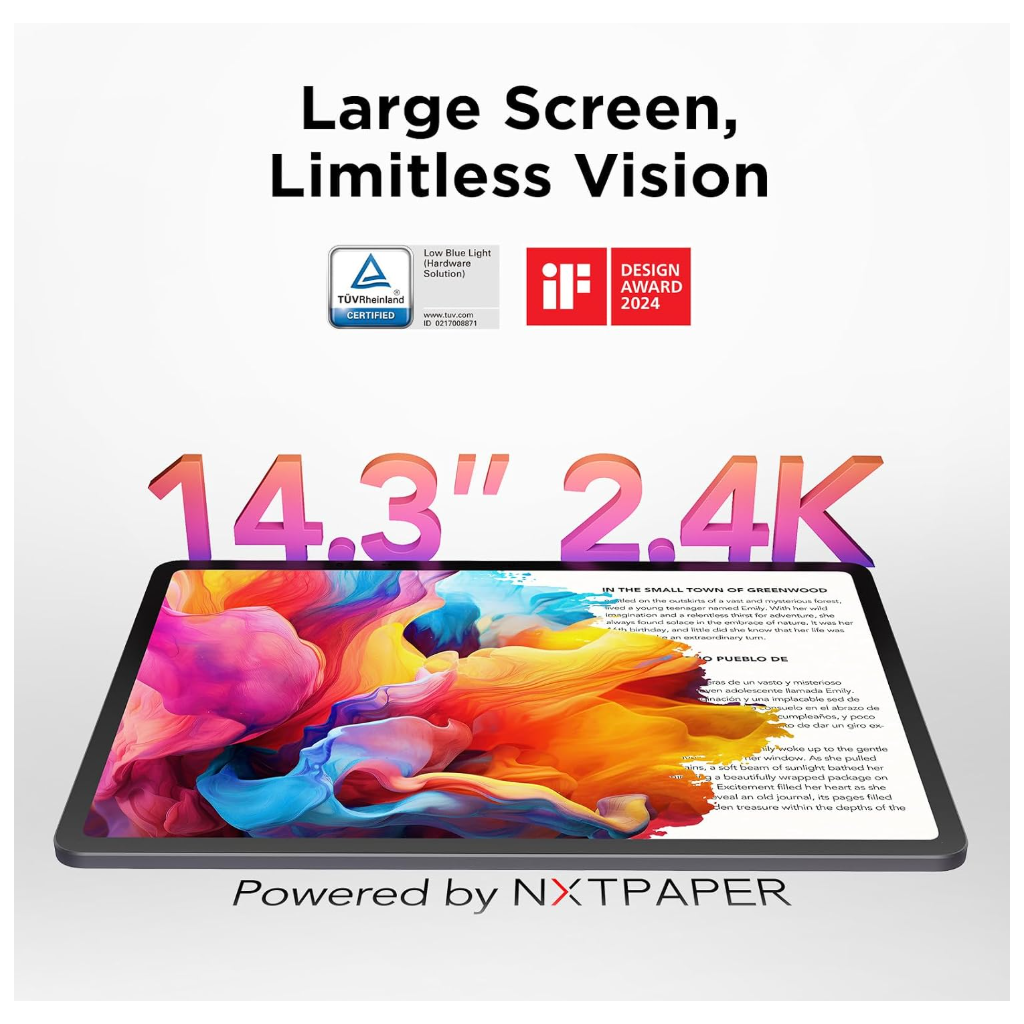 TCL NXTPAPER 14 14.3” 8GB/256GB – Android Tablet